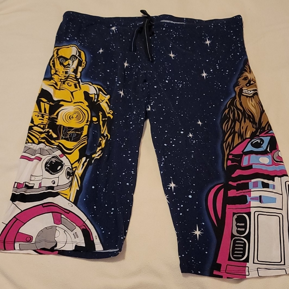 Star Wars Pajama capris- Navy, Yellow, Pink